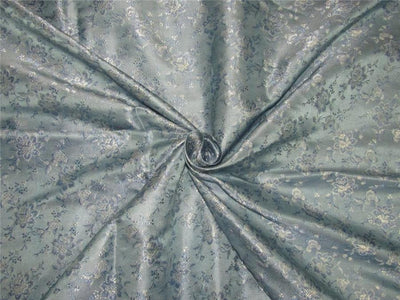 Brocade Fabric cool blue and silver color 44&quot;wide BRO616[4]