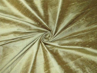 100% Pure SILK Dupioni FABRIC gold color 54&quot; wide with slubs*MM75[7]