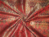 Silk Brocade Fabric Red X Black And Metallic Gold 44" wide BRO602[1]