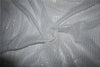 White cotton fabric with Gold color stripe lurex weave 44&quot; wide