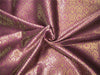 Brocade fabric purple x metallic gold color 44&quot;wide