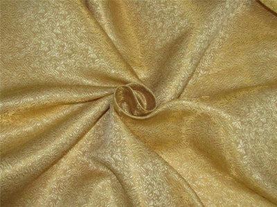 Brocade Fabric golden cream x gold 44&quot;