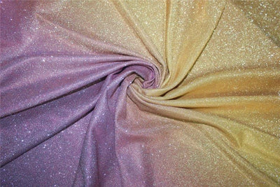 Purple x Gold color Ombre shimmer Lycra fabric ~ 58&quot; wide.