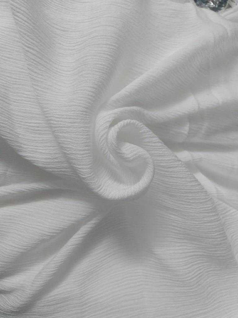 crushed viscose rayon high twist bleached fabric 40&quot; wide