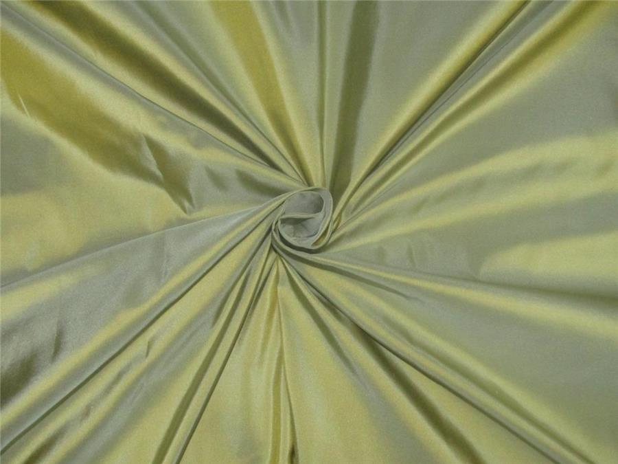 Pure Silk Taffeta Fabric Mintgreen x golden shot color 54" wide TAF27[1]