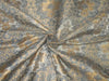Heavy Brocade fabric greyish blue x metallic gold color BRO595[4]