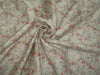100% COTTON SATIN CREAM & PINK Color print 58&quot;  wide using Discharge Printing Method