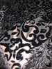 Black Devore Polyester Viscose Burnout Velvet fabric ~ 44&quot; wide [9850]