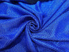 Net Fabric Blue color SEQUENCE lycra 58'' Wide