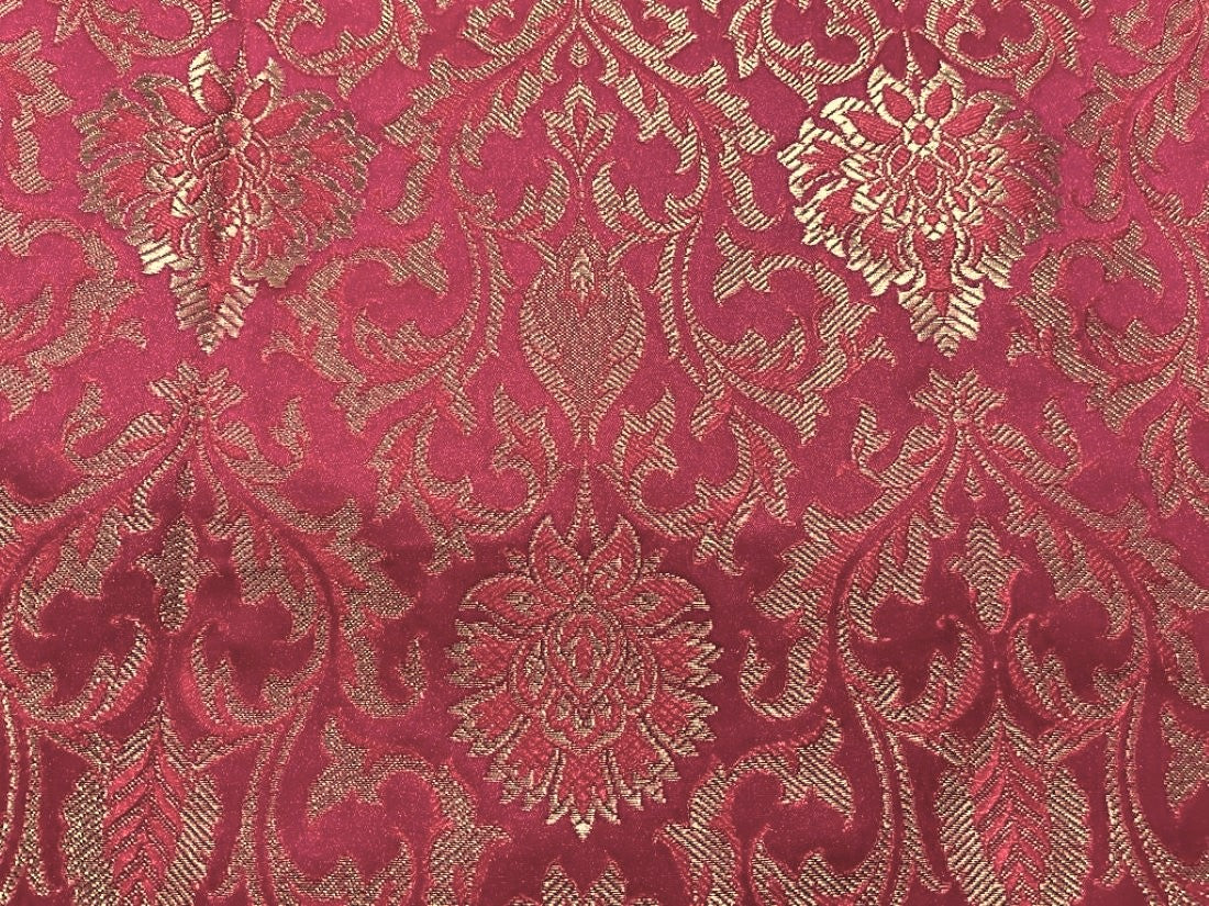 Brocade jacquard fabric 44" wide ~available in six colors Watermelon, Electric Blue,Dusty Mint,Sea Blue,Hot Pink BRO829