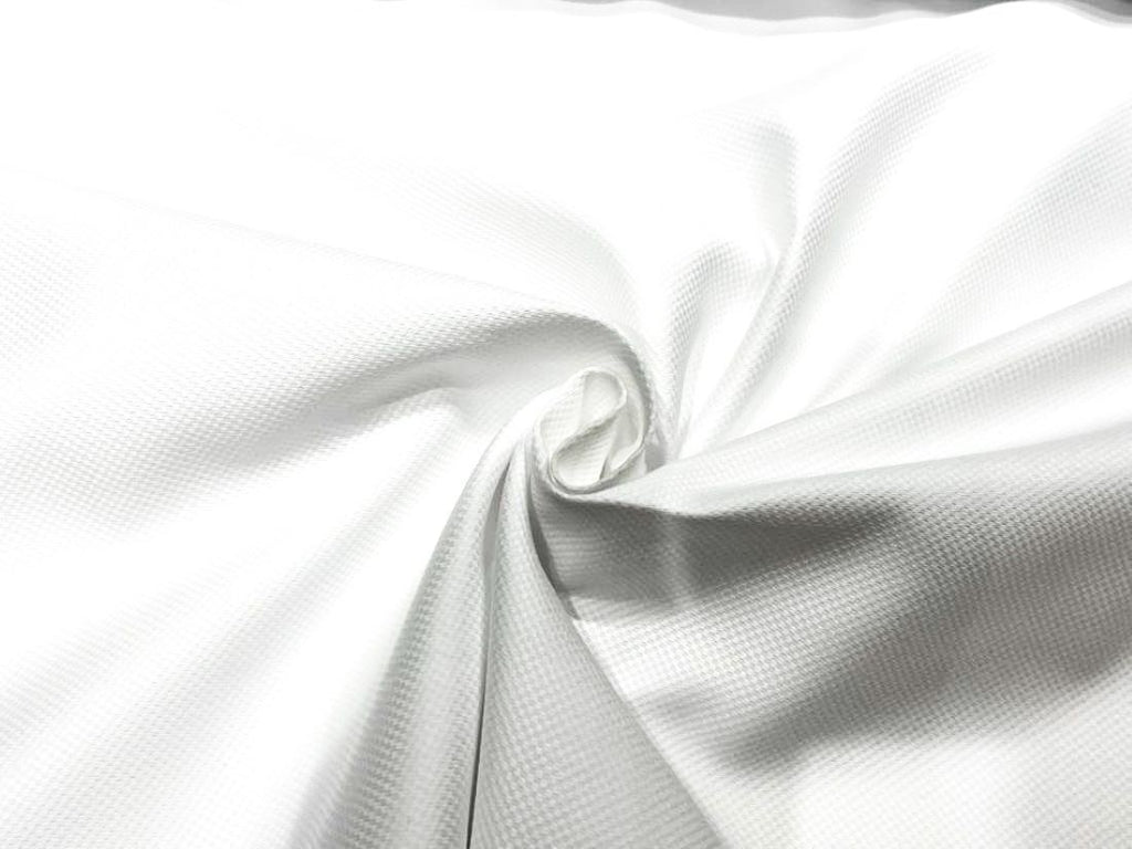 100% Cotton Italian White Colour Twill Shirting MONTI 58" wide