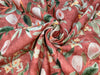 100% linen Floral digital print fabric 44" available in four colors