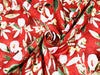 100% linen Floral digital print fabric 44" available in four colors