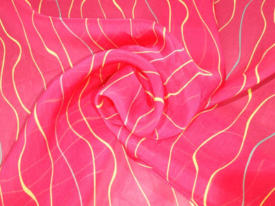 Organza  Leheriya print 44" wide available in four colors