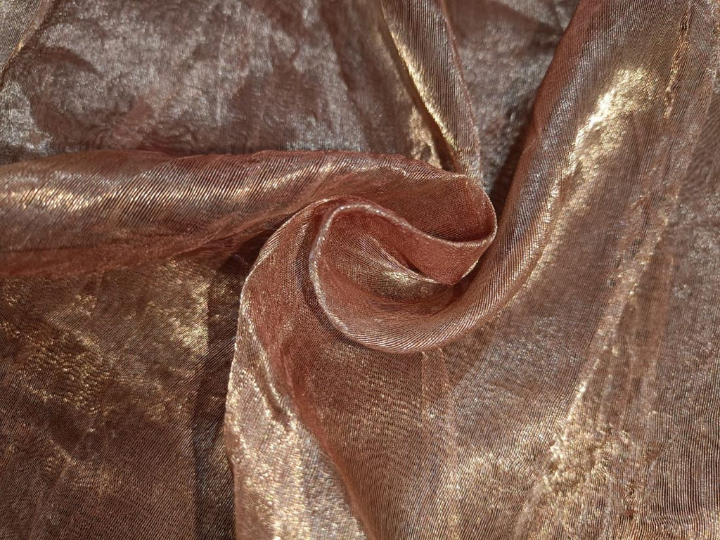 Silk Tissue Organza Fabric Sheer Burgundy Color 44 ~wide –