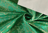 Silk Brocade fabric 44" wide BRO861 available in 2 colors floral jacquard in green and slate blue