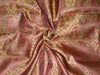 Silk Brocade Fabric Maroon and Metallic Gold Color 44" wide BRO373[1]