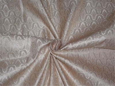 SILK BROCADE~WIDTH 44 ~ creamy gold x metallic gold color