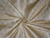 SILK BROCADE~WIDTH 44&quot;~BEIGE,GOLD,MAROOON X METALLIC GOLD COLOUR