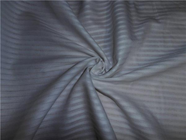 WHITE COTTON VOILE fabric 44&quot; WIDE - RIB STRIPES