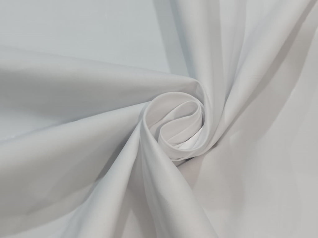 100% spun polyester fabric white color 58"  wide