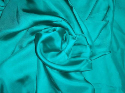 100% SILK TWILL FABRIC 80 GRAMS 44&quot; INCH WIDE TEAL GREEN COLOR