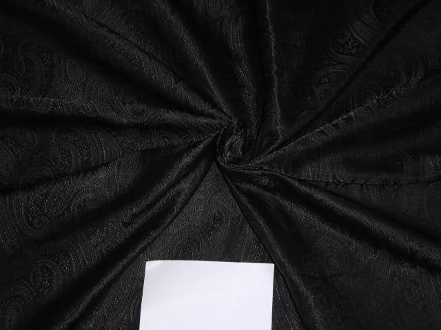 Silk Brocade FABRIC Black COLOR 44" WIDE BRO395[5]