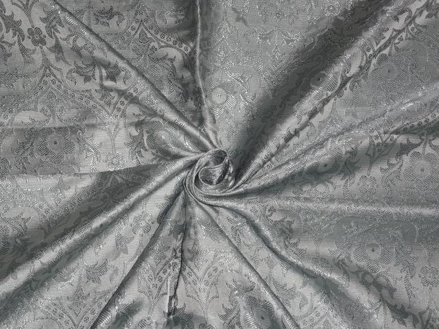 SILK BROCADE BLUEISH GREY COLOR 44" WIDE BRO307[1]
