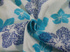 100% linen Floral digital print fabric 44" available in four colors [12597-12599/433]