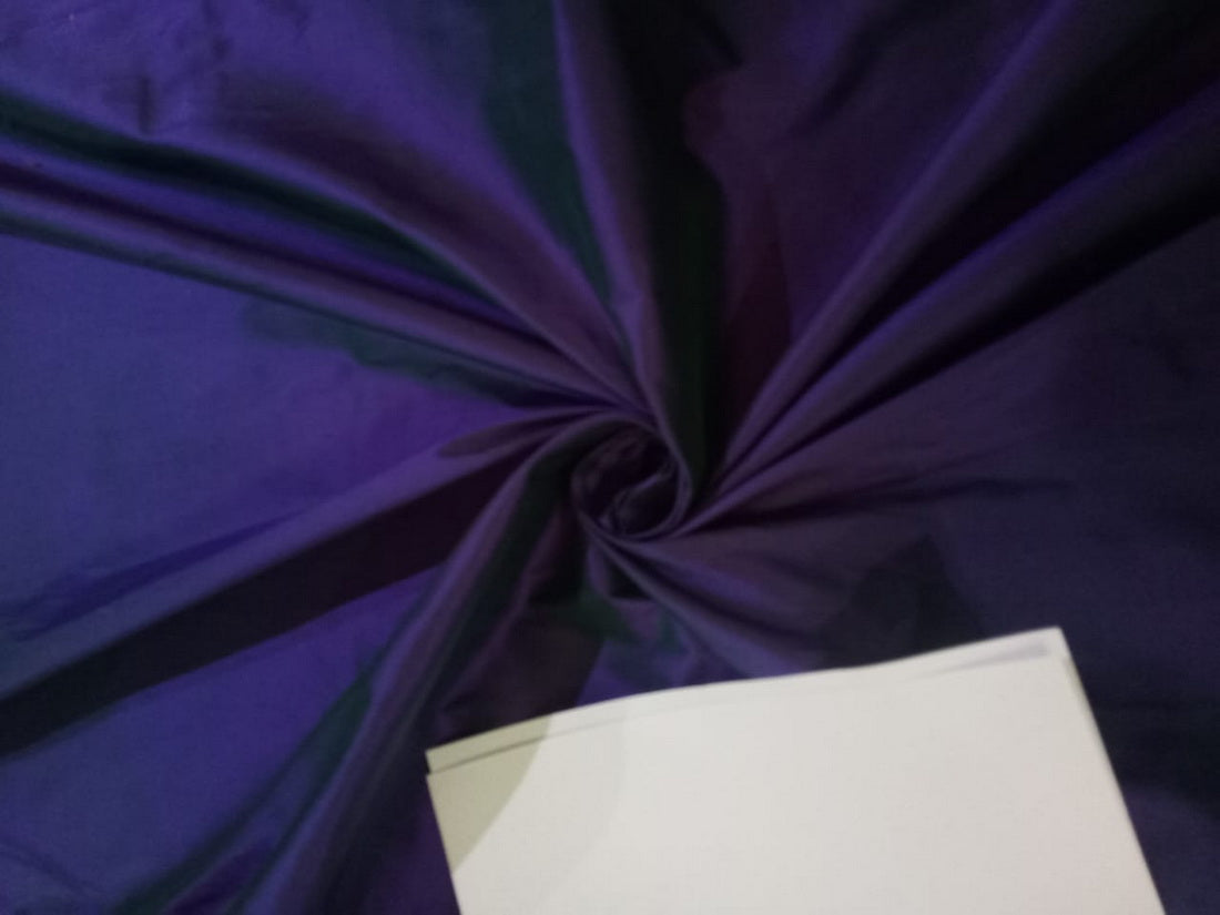 100% Pure silk dupion FABRIC iridescent purple x green COLOR 54" wide DUP333[2]