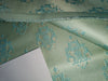 Silk Brocade jacquard fabric sea blue with metallic silver motif color 58" wide BRO872[2]