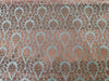 Silk Brocade jacquard fabric with metallic copper color 44" wide BRO870[3]