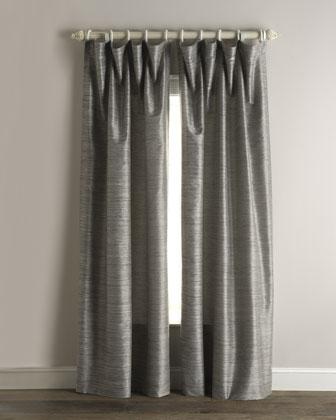100% Raw Silk curtain ( Silk Dupion with slubs)