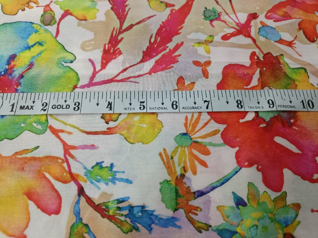 polyester digital floral print 58&quot;by the yard