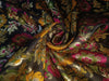 Brocade fabric multi colour 44" wide BRO851 available in four colors [HOT PINK,BEIGE,BURGUNDY,BLACK]
