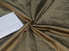 100% pure silk dupioni fabric golden brown x black 108" wide with slubs