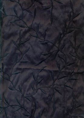 black dupioni with black embroidery 44