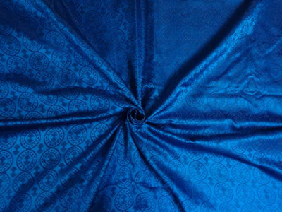 100% Silk Brocade Vestment Fabric Blue & purple color 44" wide BRO286[6]