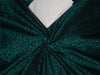 Brocade fabric Green X Black Color 44&quot;