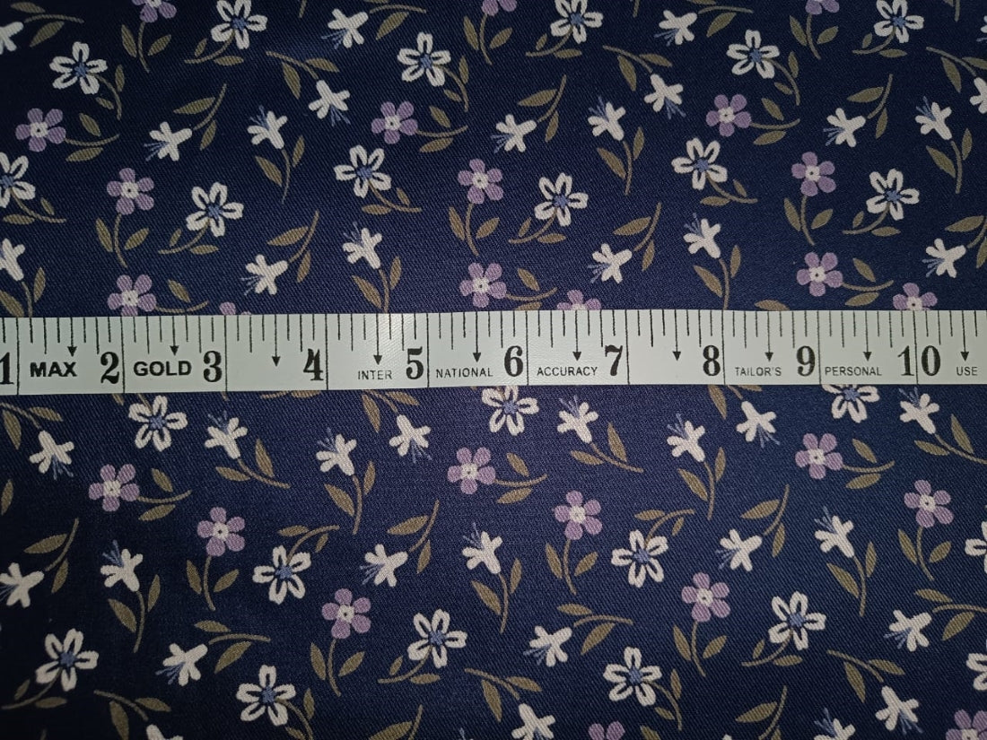 Rayon Twill Floral Printed fabric   58&quot; wide