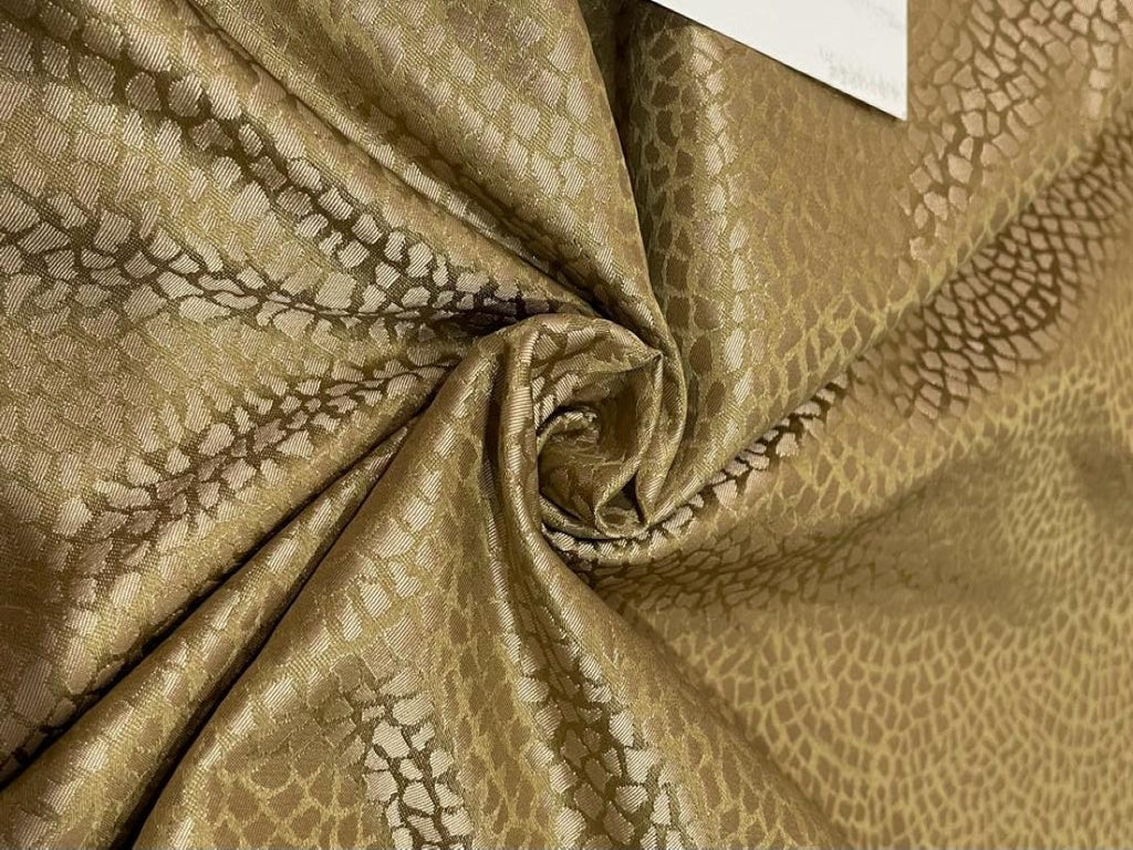 100% Silk taffeta Jacquard fabric GOLD, IVORY, ROSE PINK color 54" wide TAFJ10