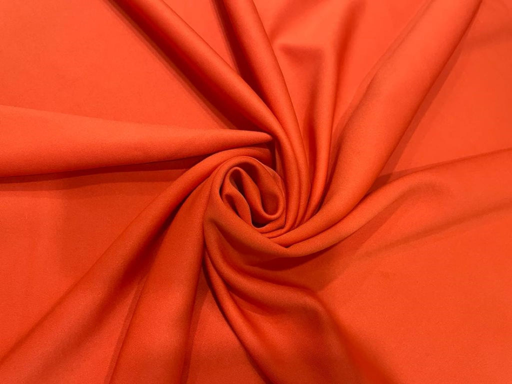 Orange Scuba Knit Fabric ~ 60 inch 1 mm wide