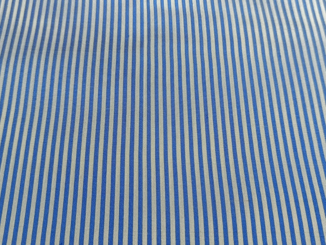 100% SILK dupion  blue/white Colour stripe Dupioni fabric  DUP#S9[1]