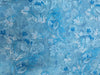 Heavily Embroidered Net Cool Blue color Fabric ~ 44&quot; wide