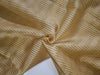 Chanderi silk fabric metallic gold stripe 44&quot; wide