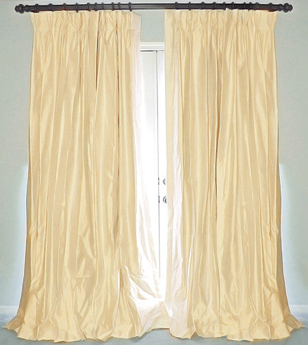100% PURE SILK DUPIONI FABRIC CREAM X IVORY 54&quot; WITH SLUBS MM80[5]