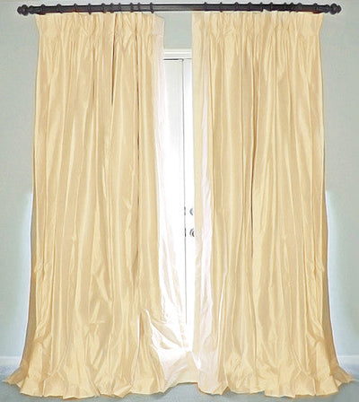 100% PURE SILK DUPIONI FABRIC CREAM X IVORY 54&quot; WITH SLUBS MM80[5]