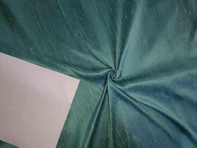100% pure silk dupioni fabric sea blue x black 54" wide with slubs MM89[4]