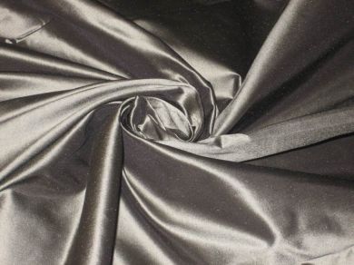 SILK TAFFETA FABRIC ~Deep Dark Silver colour TAF65[6] TAF 34[1] 60&quot; wide