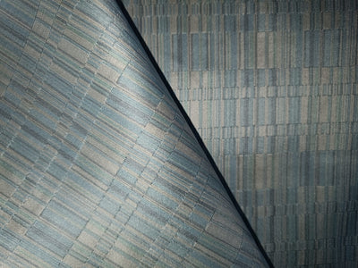 100% Silk Taffeta Jacquard Fabric powder blue and  grey jacquard stripe 54" wide TAFJACNEW2[1]